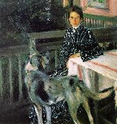 Boris Kustodiev Julia Kustodieva painting